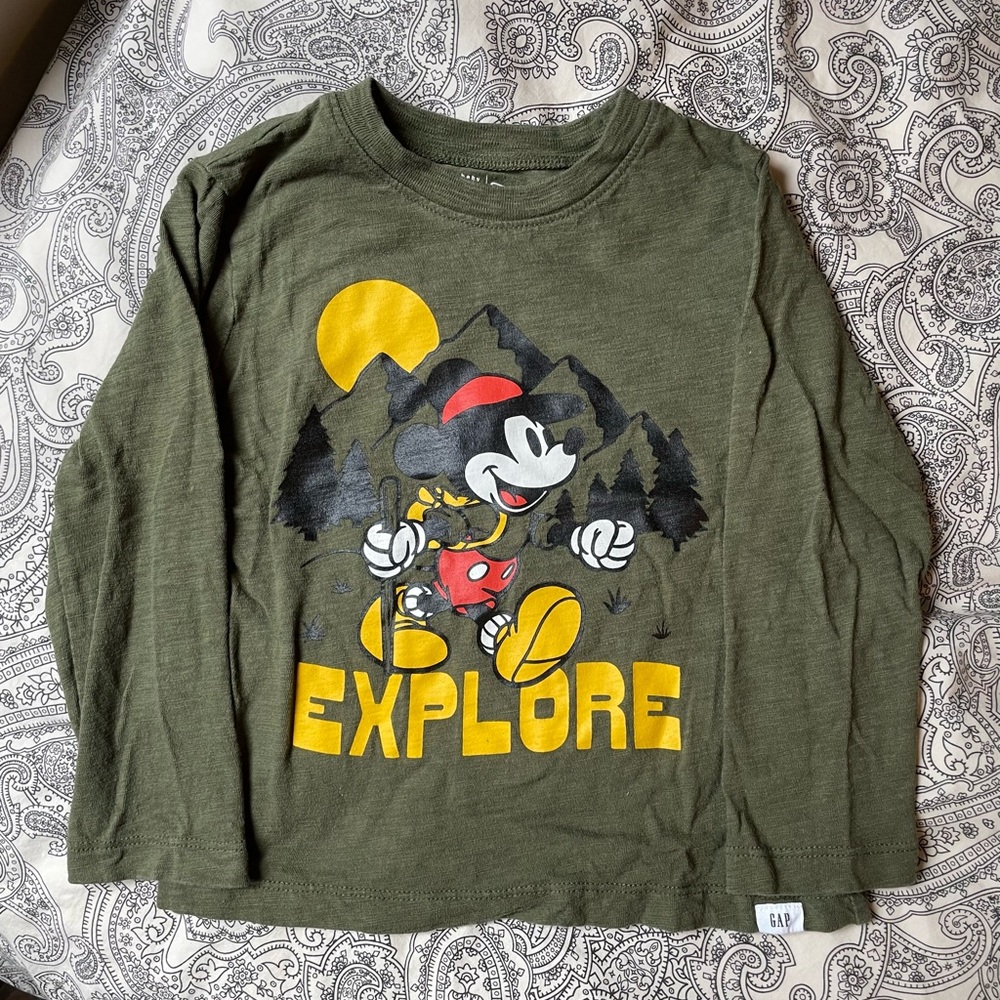 3/$12 GAP/Disney Kids Mickey Shirt